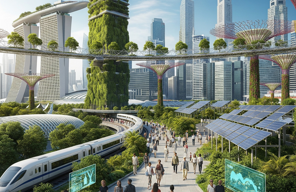 Green cityscape in Singapore